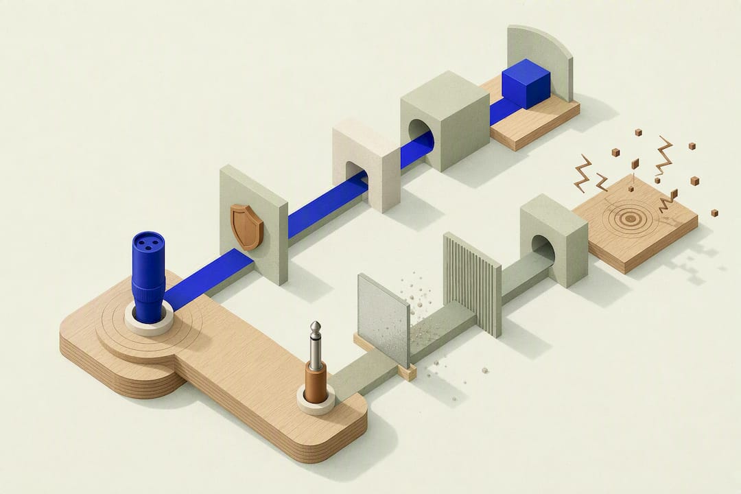 Illustration abstraite de parcours sonores