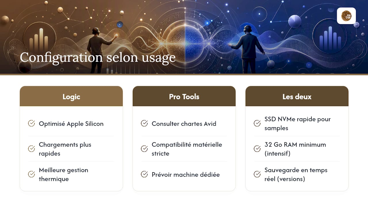 Quelle configuration machine prévoir selon votre usage ? — overview diagram