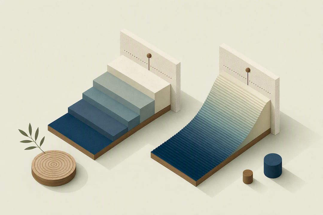 Illustration abstraite aux teintes profondes