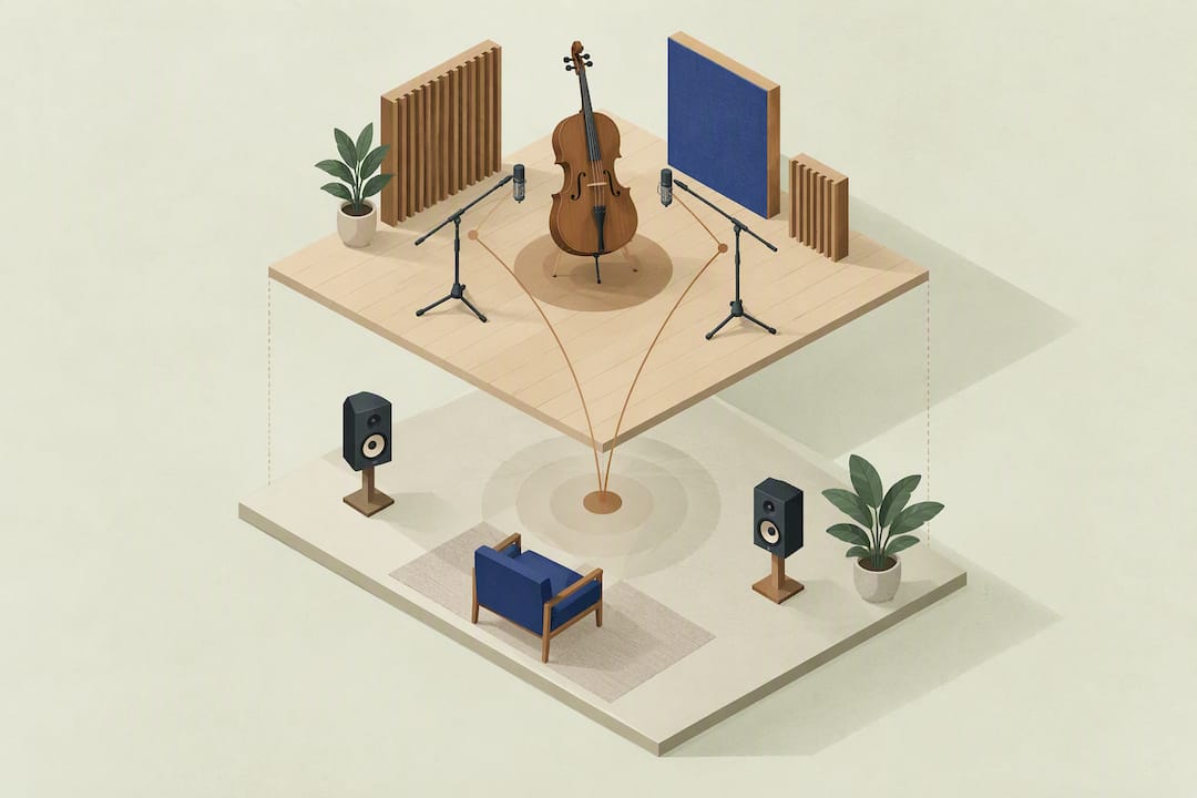 Représentation abstraite de la capture sonore