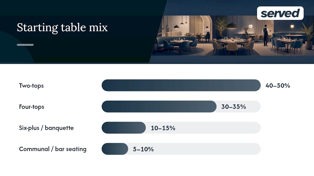 How do you choose the right table mix? — overview diagram