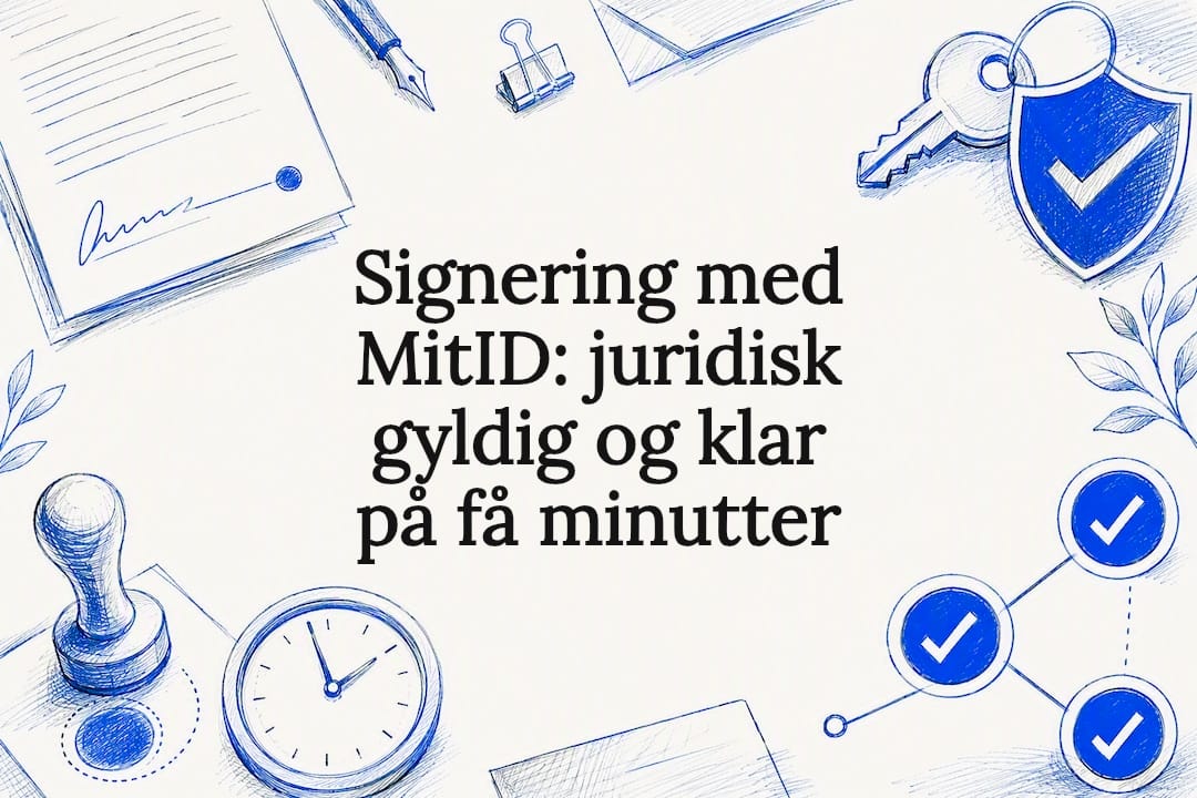 Signering med MitID: juridisk gyldig og klar på få minutter