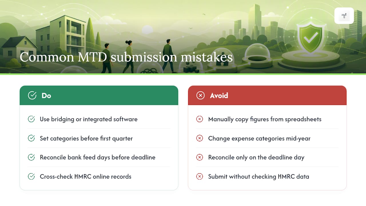 What usually goes wrong with MTD software submissions? — overview diagram