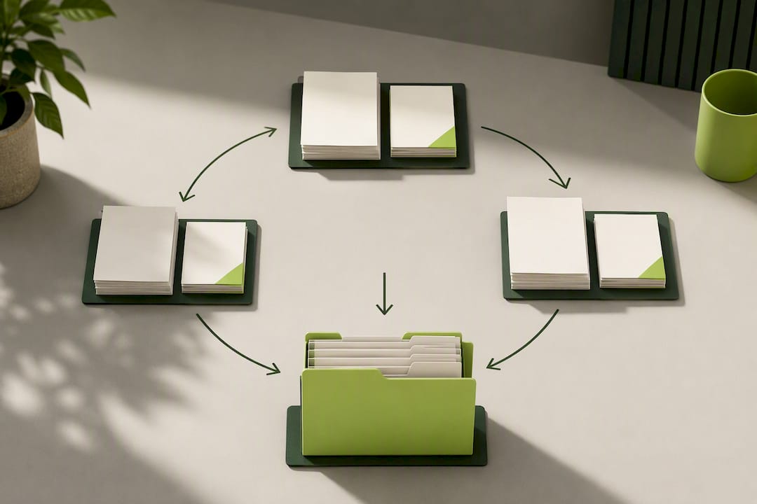 Illustration of monthly statement reconciliation cycle