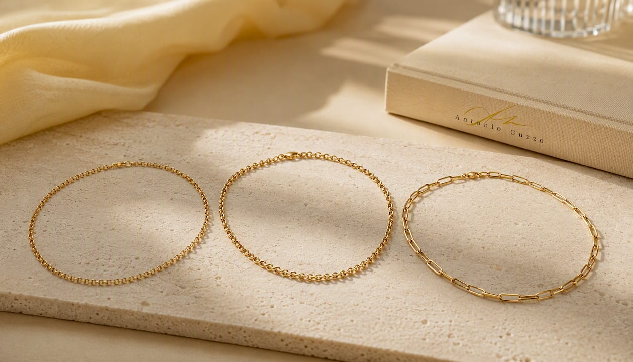 Collar de cadena de eslabones de oro - 18K Generation