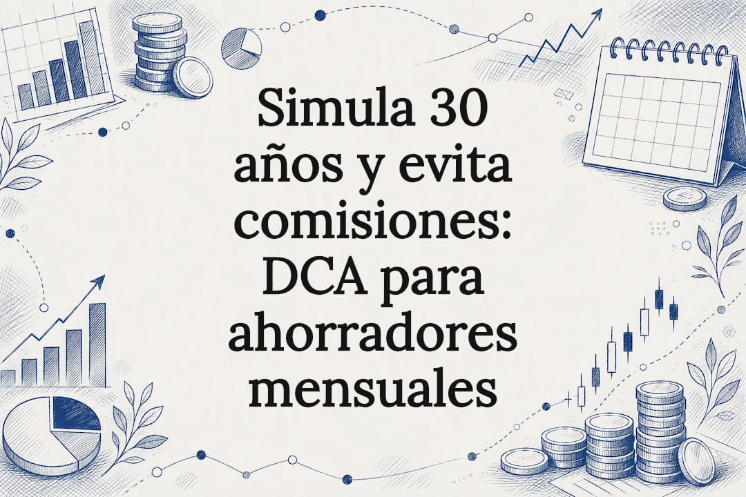 Simula 30 años y evita comisiones: DCA para ahorradores mensuales