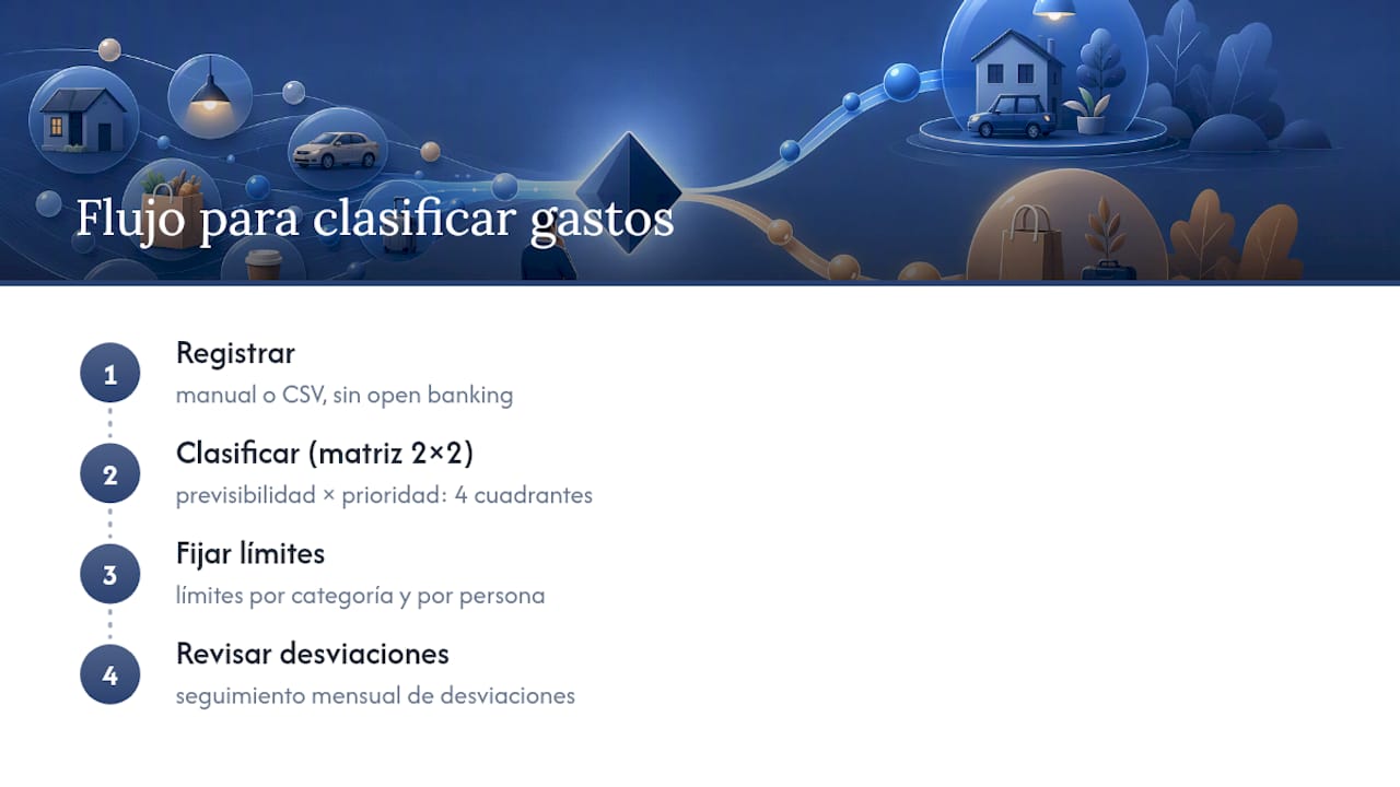 Matriz para clasificar y priorizar los gastos