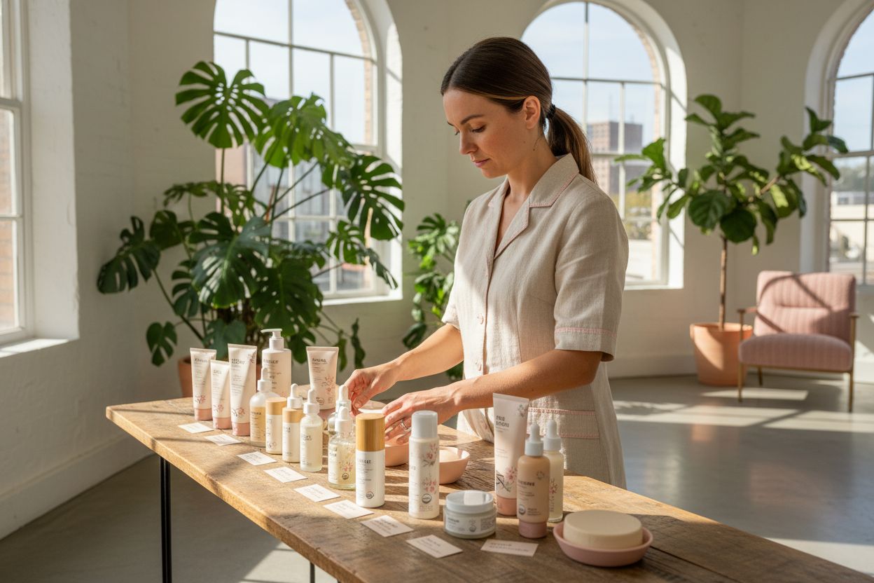 non-toxic beauty essentials workspace