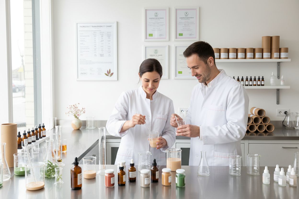 clean cosmetics laboratory