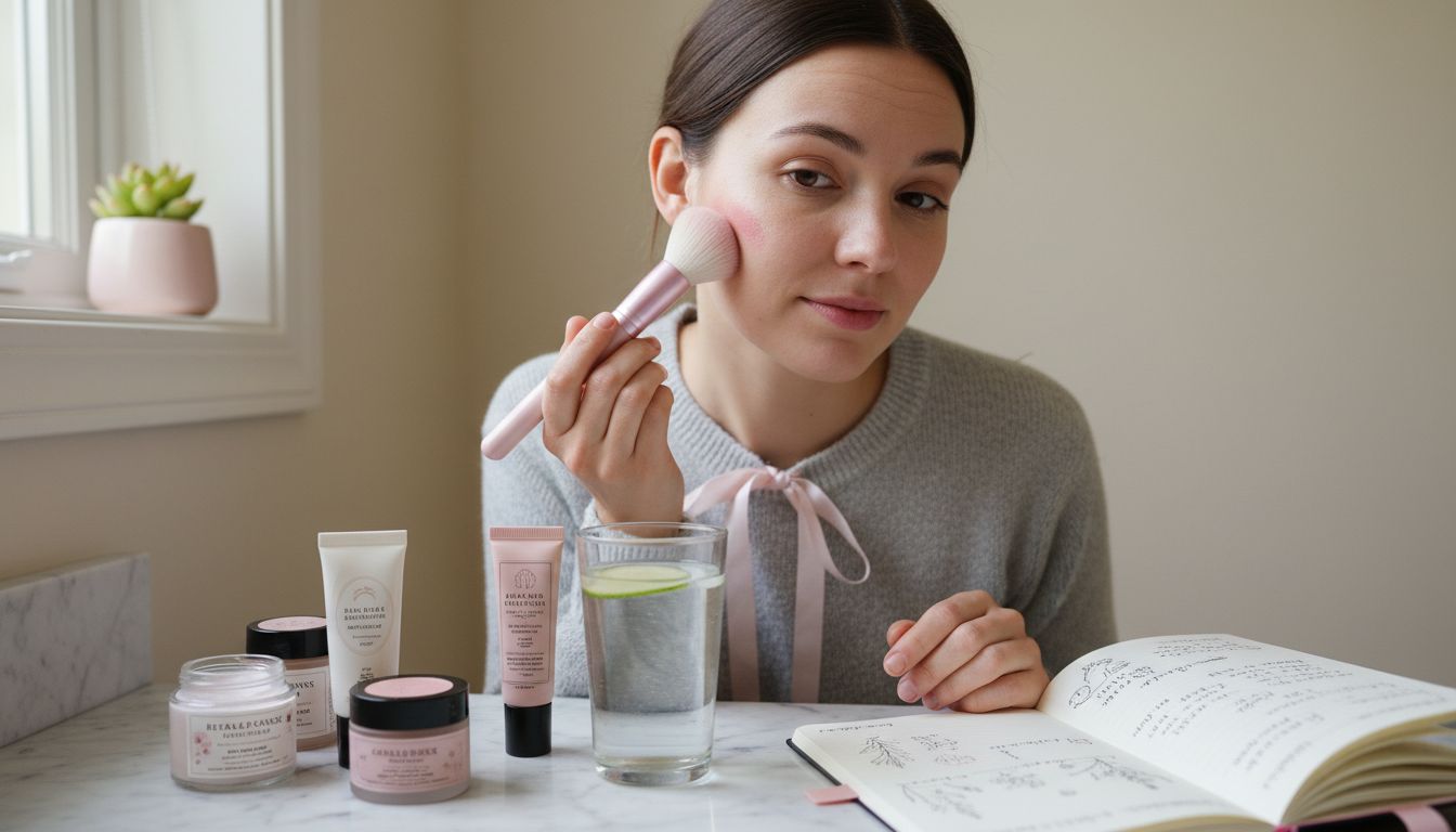 clean skincare application