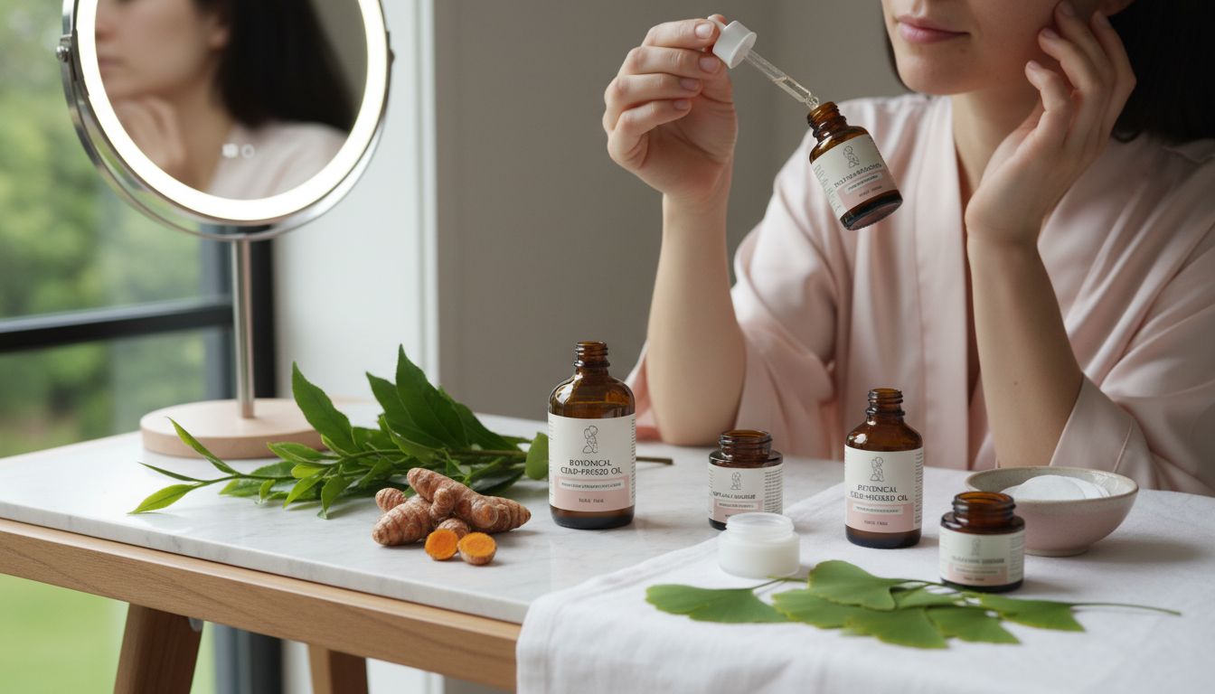 botanical skincare application