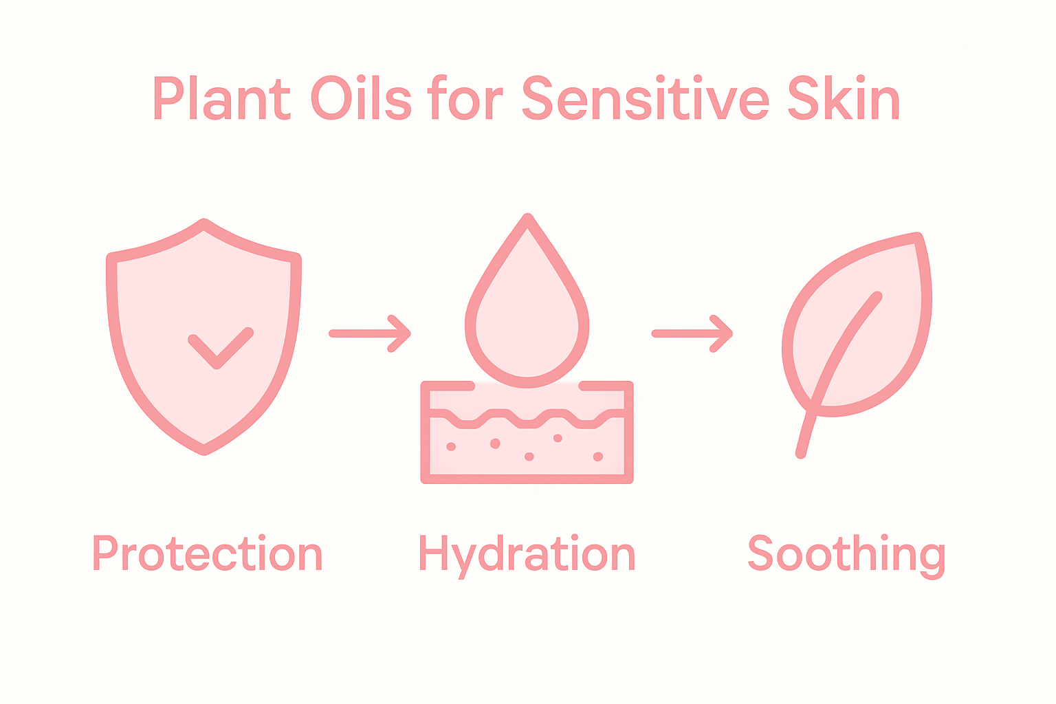 Infographic on how plant oils protect skin