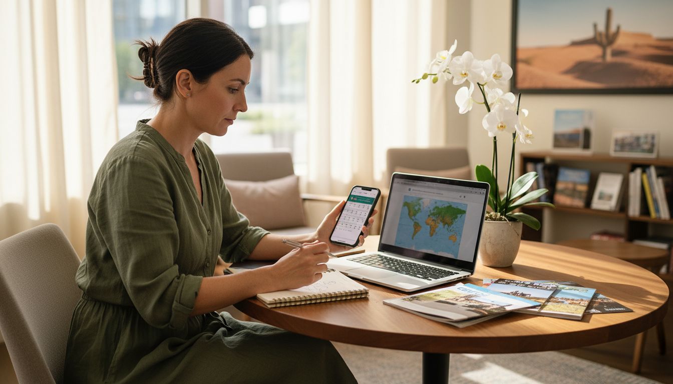 Travel advisor planning adaptive luxury itineraries