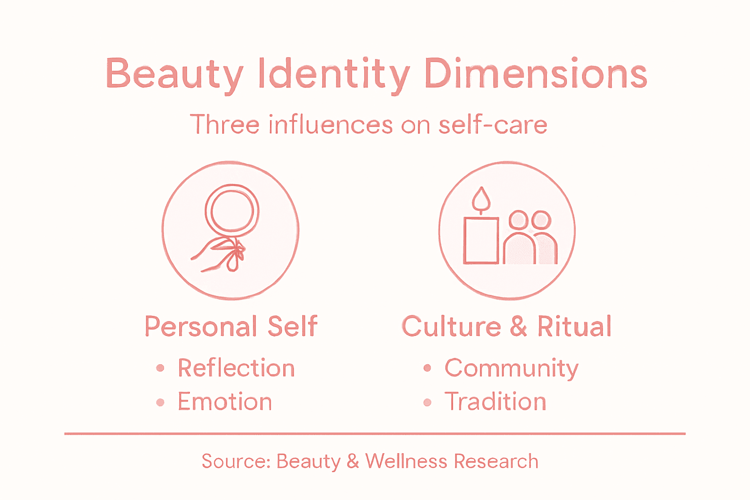 Infographic on beauty identity influences