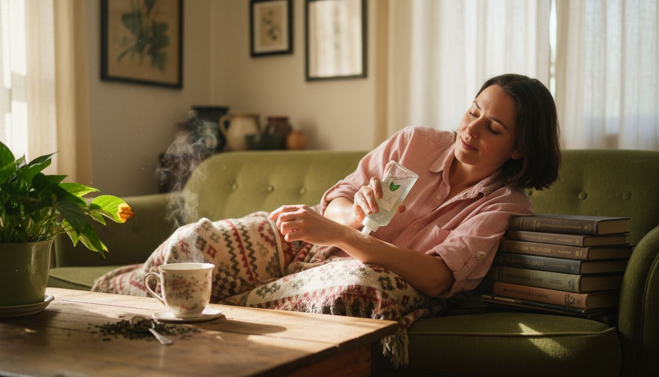 Applying aloe for sensitive skin at home