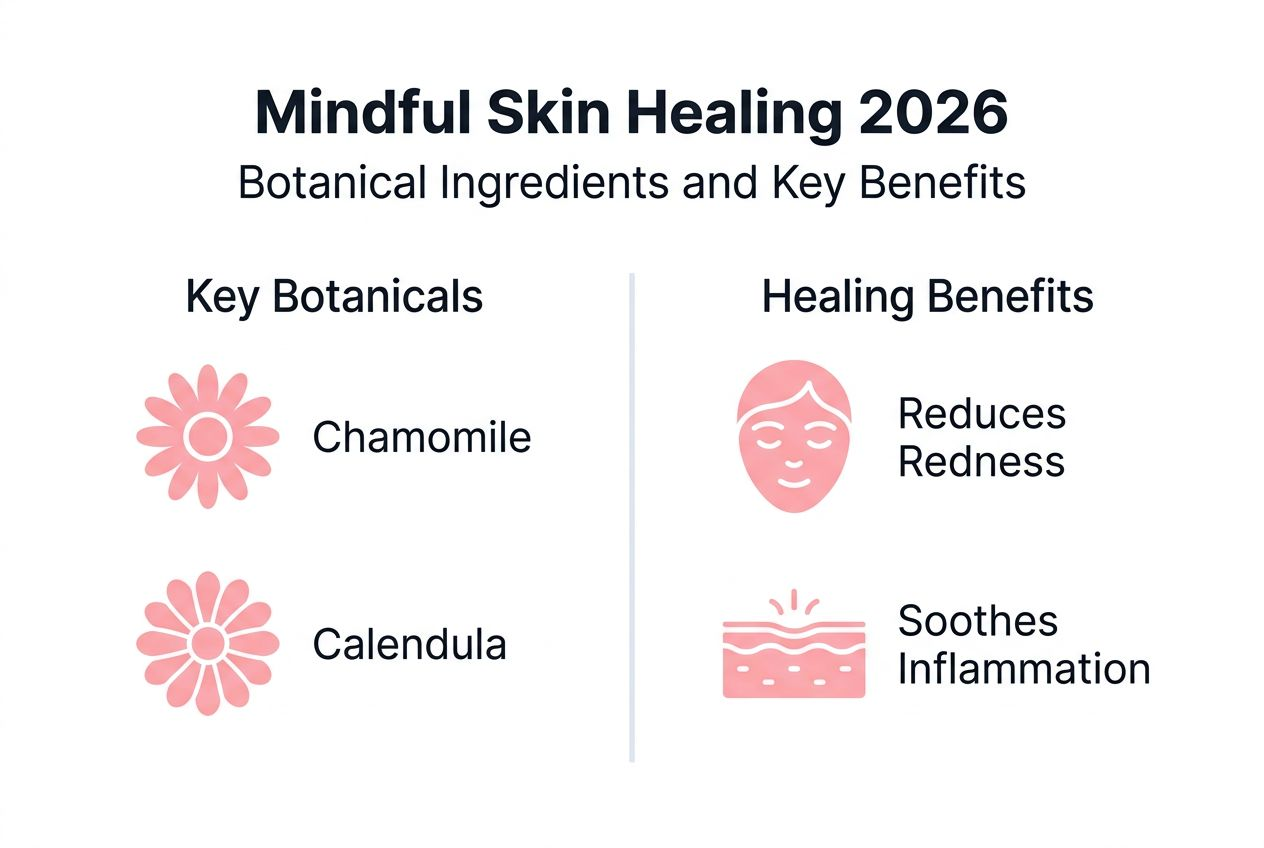 Infographic highlights botanical skin healing benefits