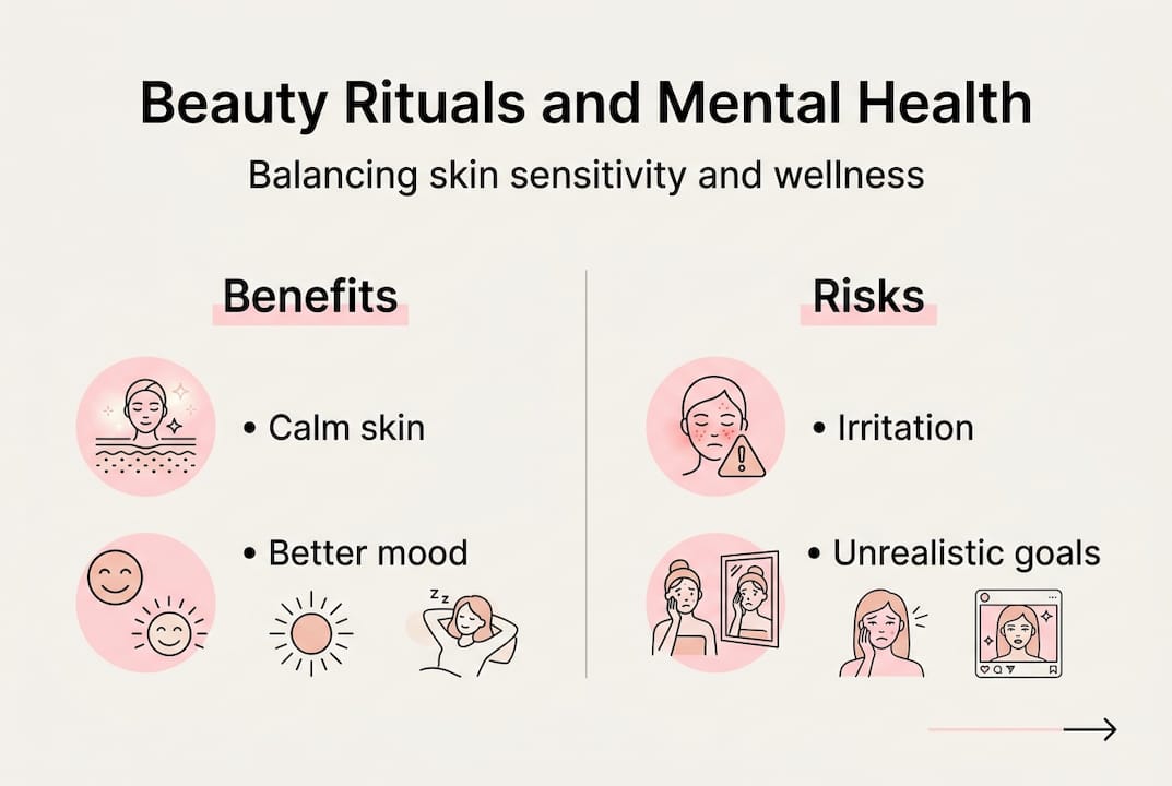 Infographic on rituals’ effects for sensitive skin