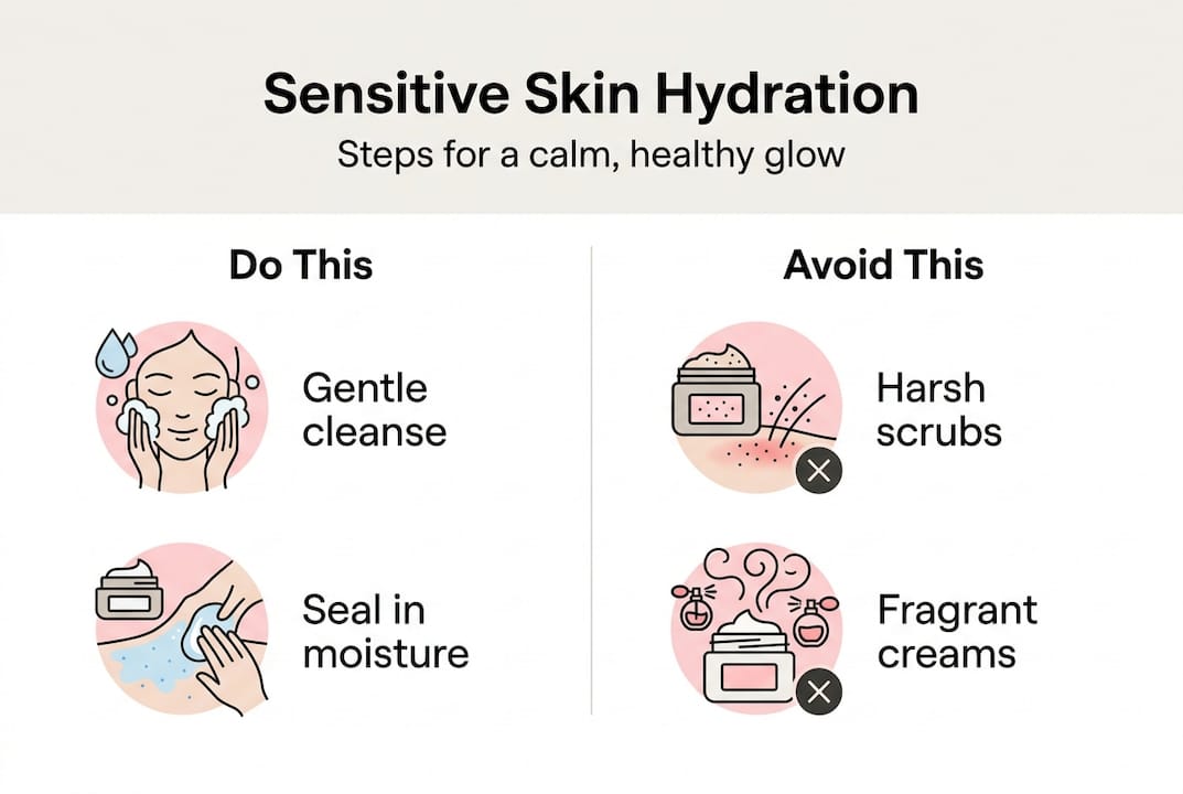 Infographic: sensitive skin hydration do’s and don’ts