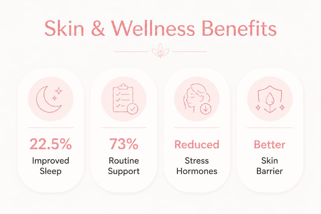 Infographic showing key benefits of wellness and beauty integration