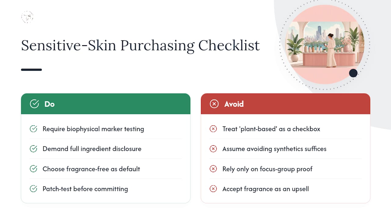The Gap Between "Natural" Marketing and What Sensitive Skin Actually Needs — overview diagram