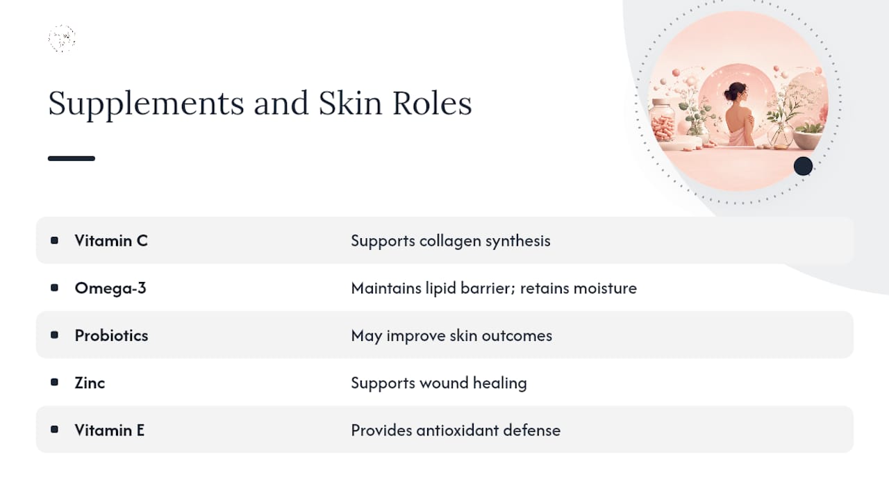 Nutrients and supplements supporting skin radiance