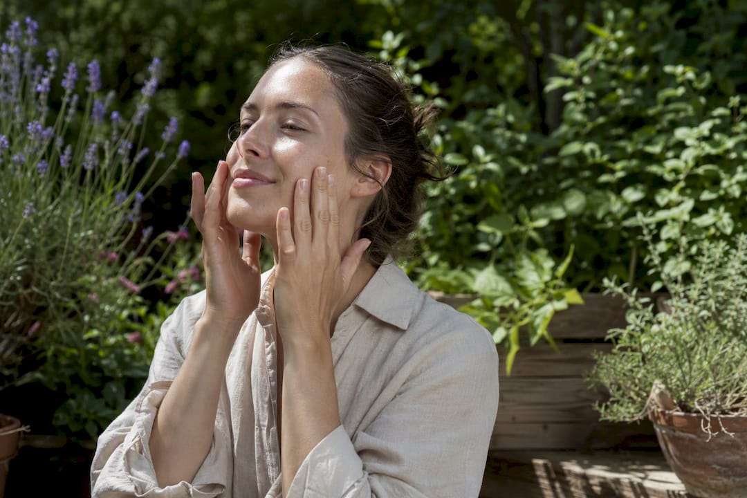 Gentle facial massage for glowing skin