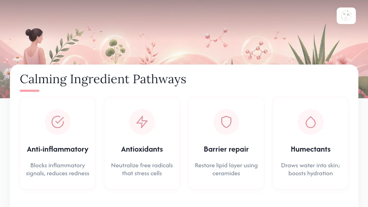 Four pathways calming sensitive skin