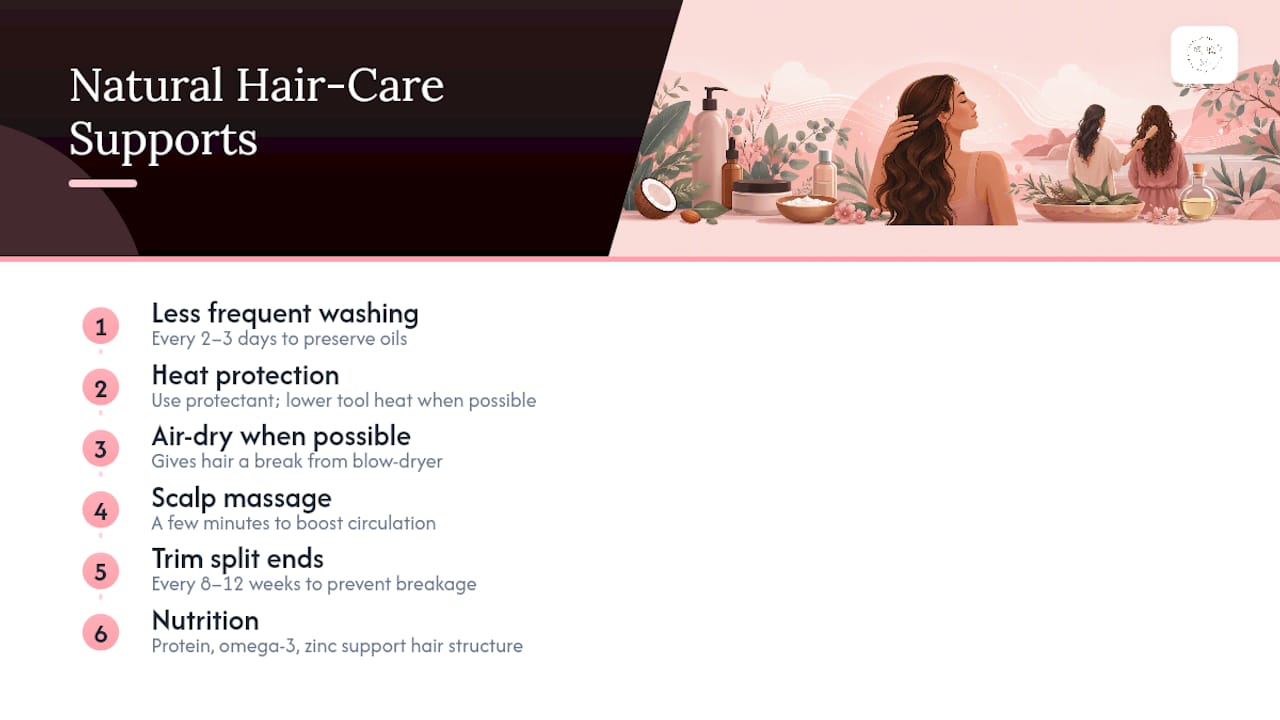 Six natural hair care habits
