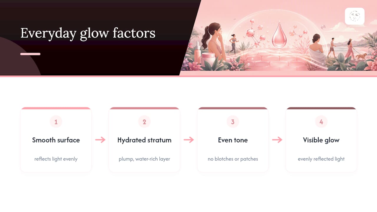 Three conditions that create glowing skin