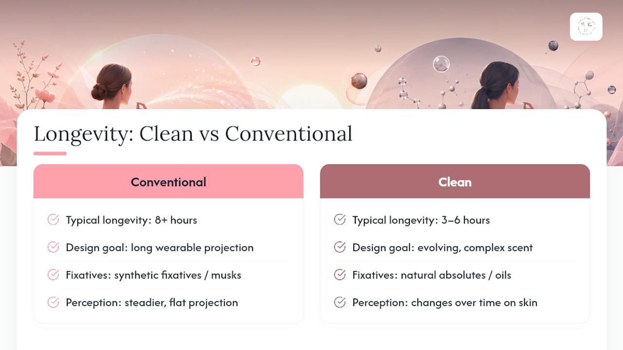 Do Clean Perfumes Last as Long as Conventional Ones? — overview diagram