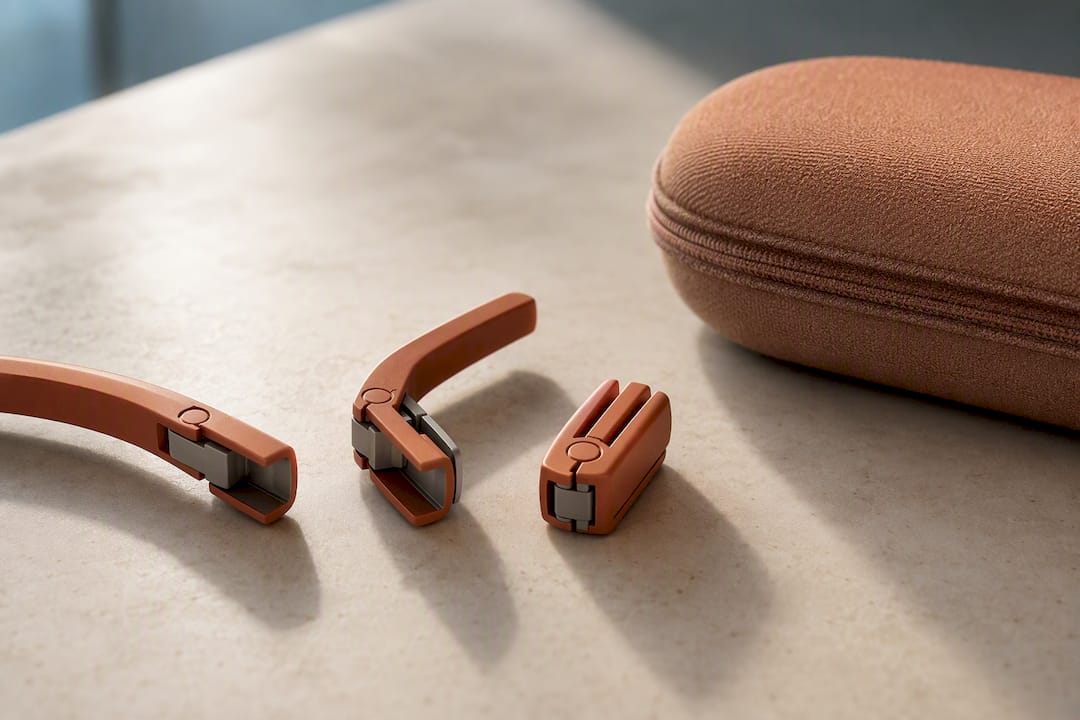 Micro hinge folding into compact protective form