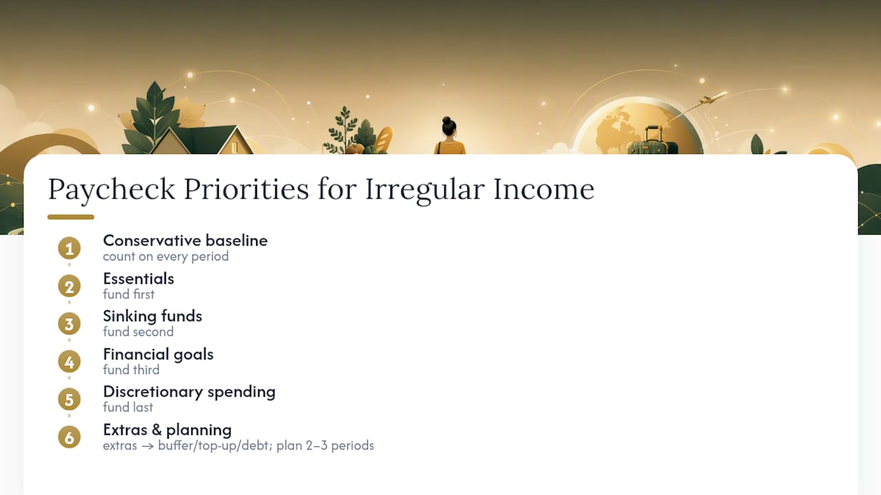 Paycheck budgeting priority flow