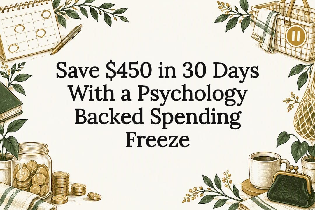 Save $450 in 30 Days With a Psychology Backed Spending Freeze