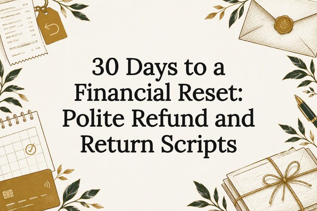 30 Days to a Financial Reset: Polite Refund and Return Scripts