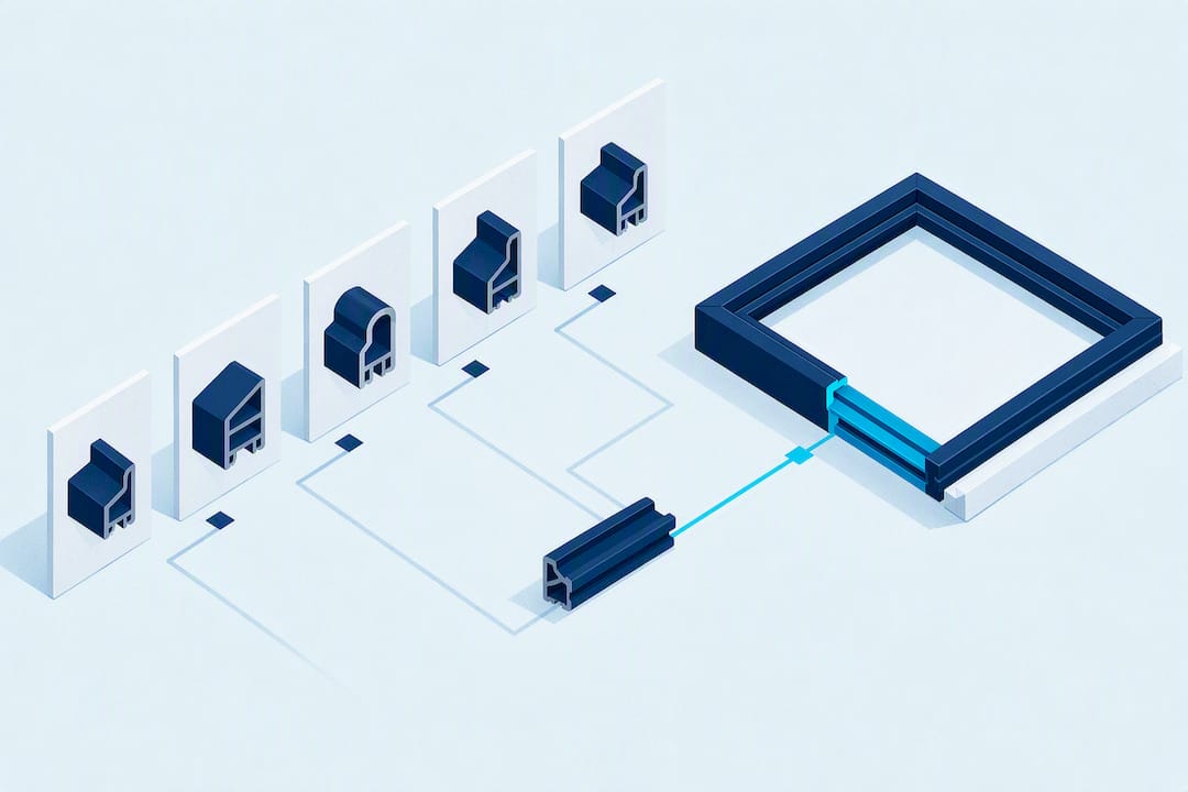 Geometric illustration of gasket profile matching