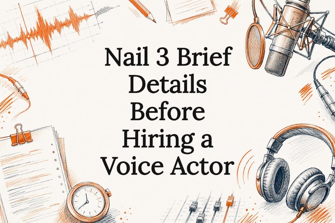 Nail 3 Brief Details Before Hiring a Voice Actor