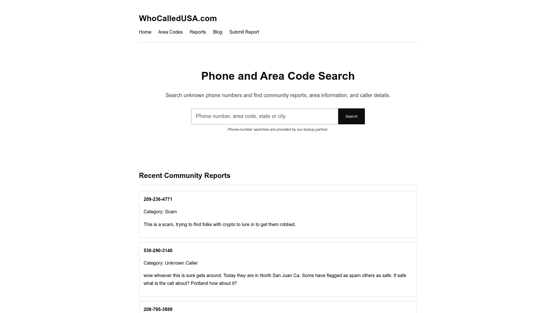 Whocalledusa
