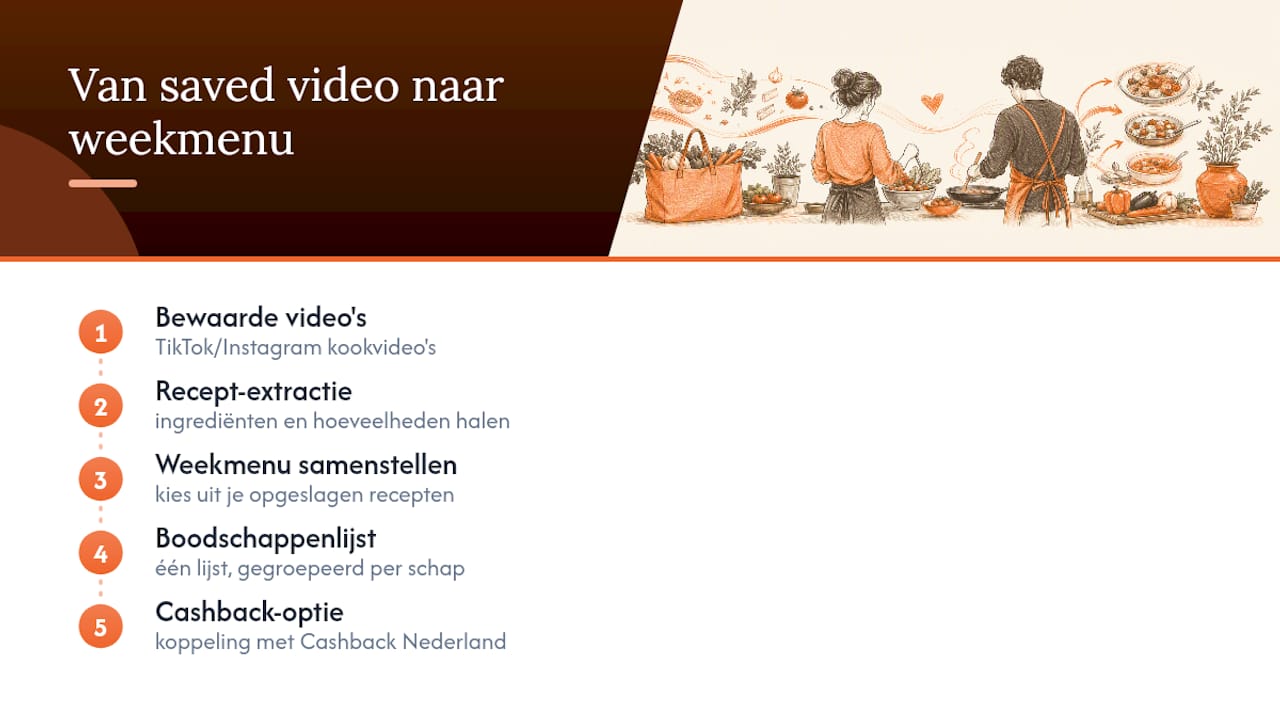 Begin vandaag nog met je eigen budget weekmenu — overview diagram