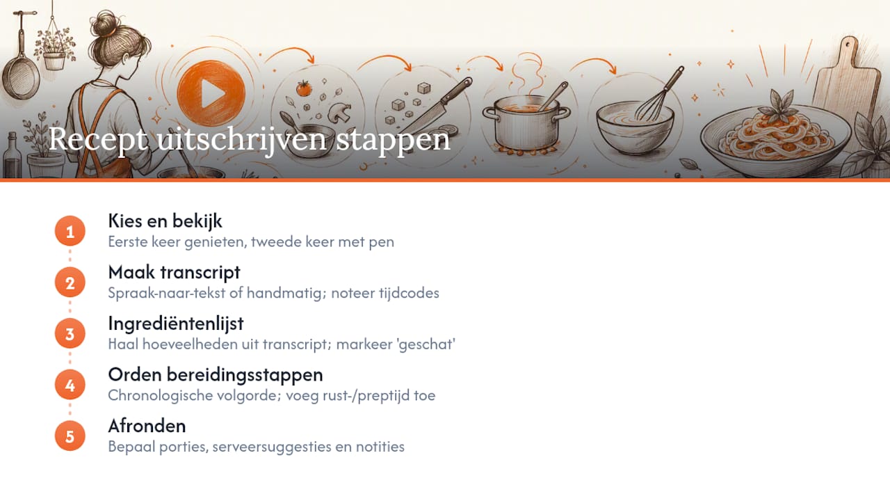 Van video naar transcriptie met tijdsaanduidingen