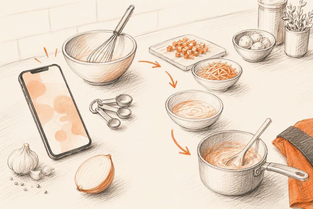 Opzet van video naar een kookbaar recept
