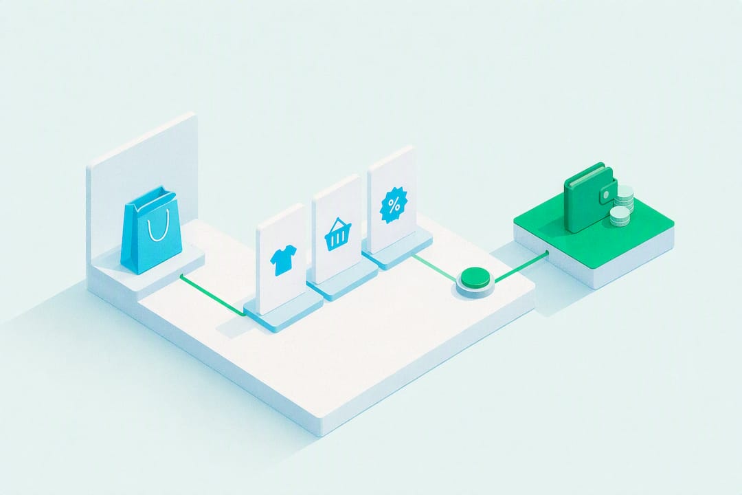 Isometrische titelkaart voor cashback-tracking