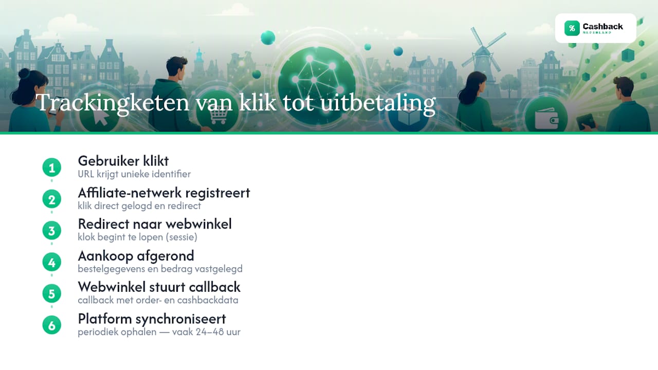 Cashback trackingketen van klik tot transactie