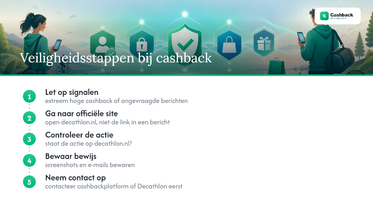 Veiligheidscontroleproces voor cashback