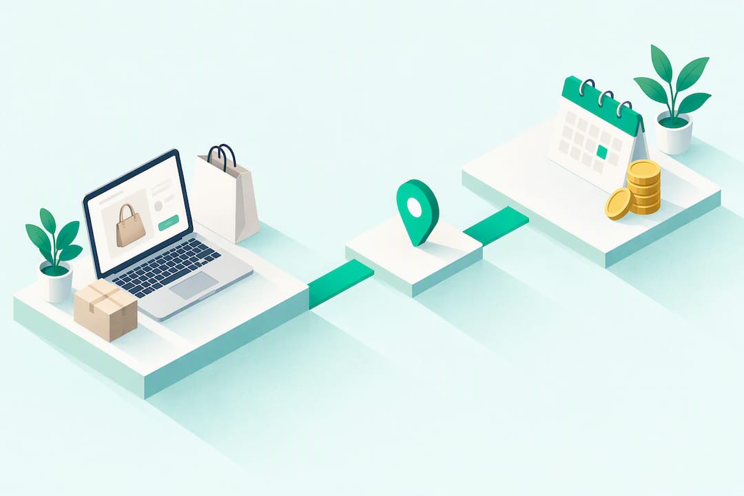 Isometrische illustratie van cashback-stappen
