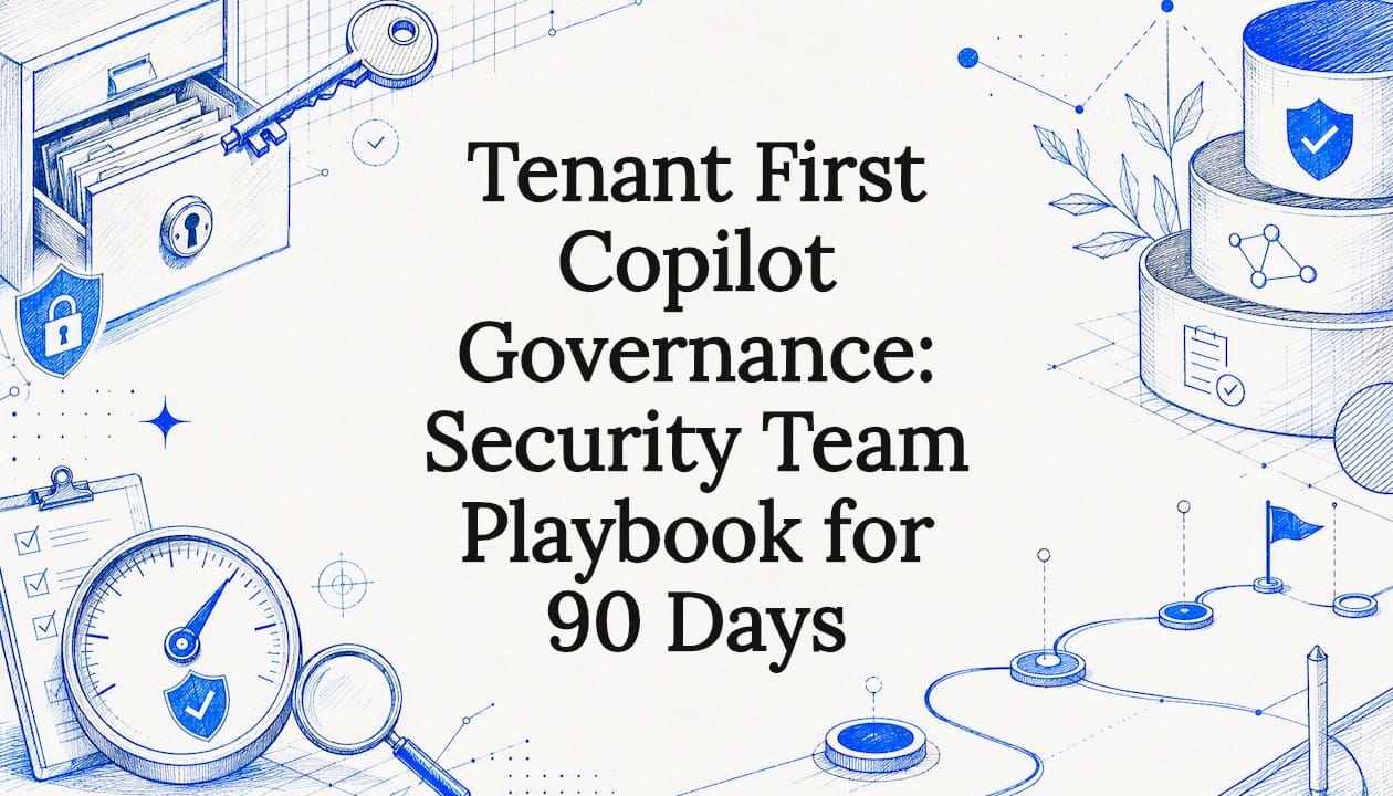 Decorative Copilot governance title card
