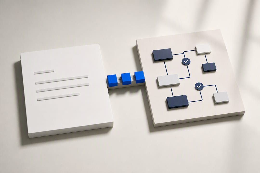 Illustration of policy becoming workflow controls