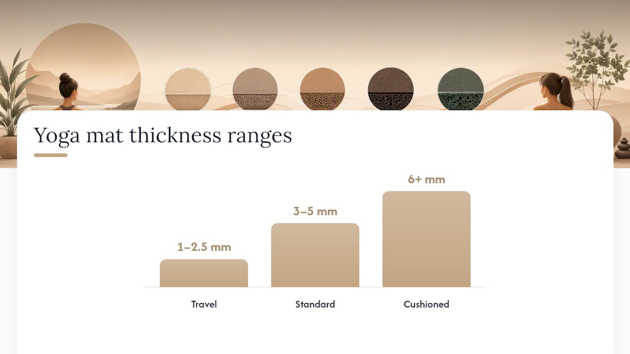How thick should a yoga mat be? — overview diagram