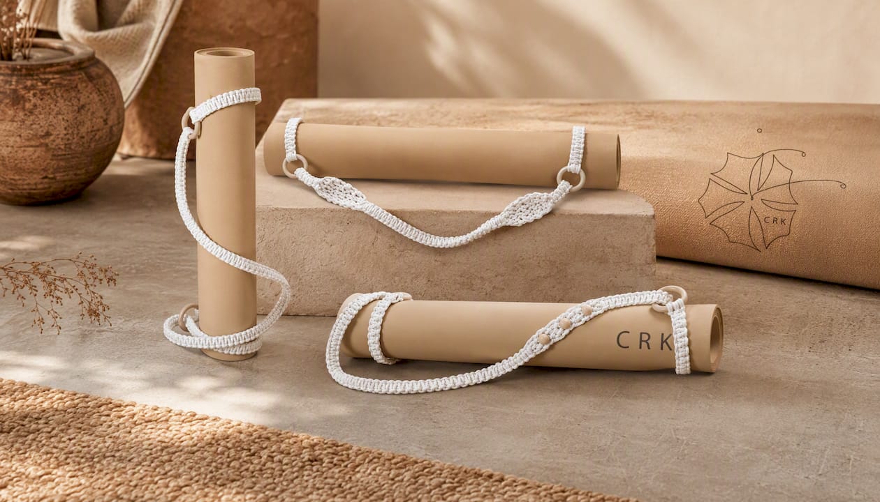 Crk Yoga Mat Carrying Strap made of Cotton • The Boho Strap