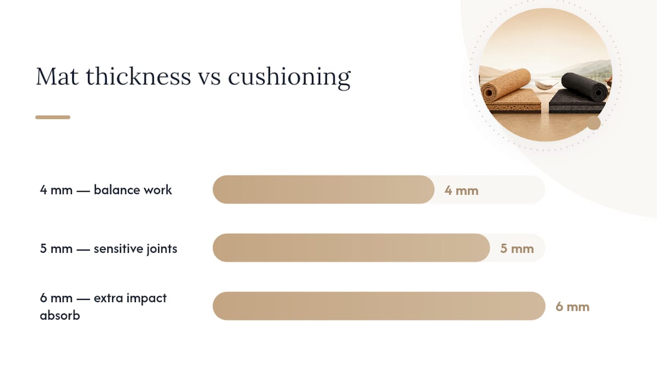 Which mat protects your knees and wrists better? — overview diagram