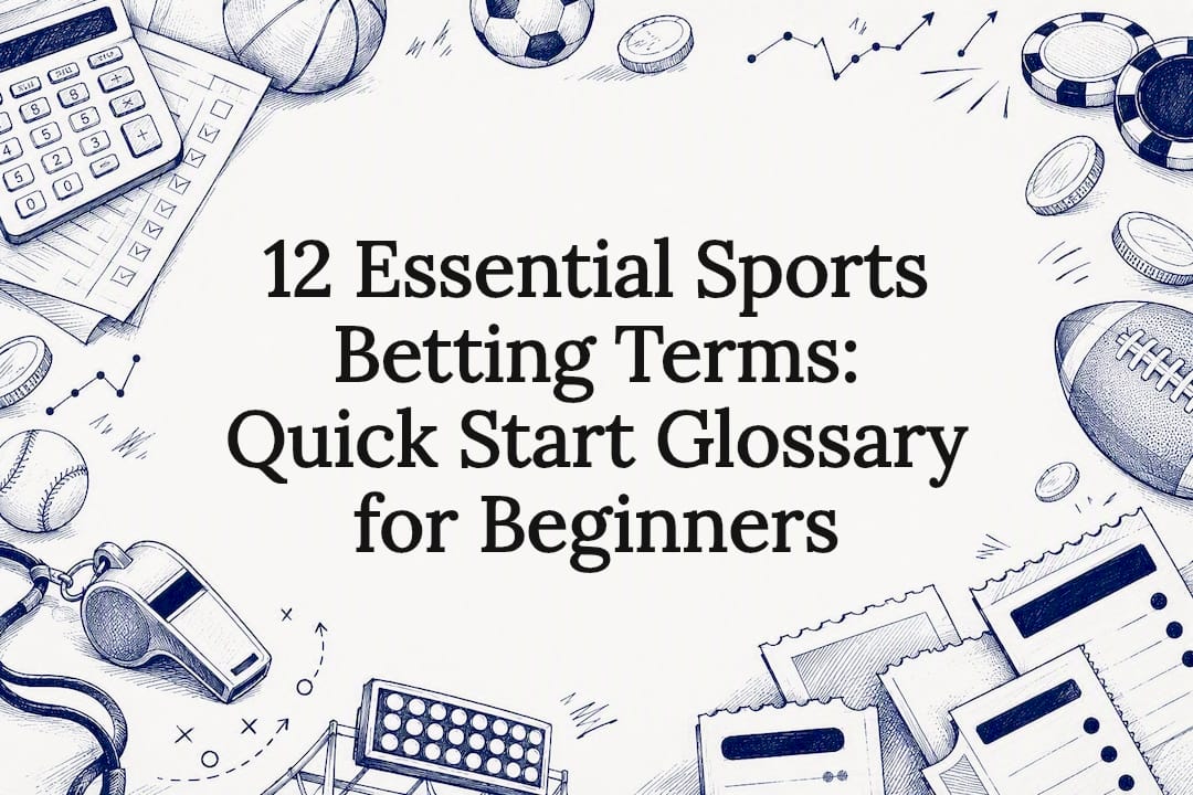 Sports betting glossary decorative title card